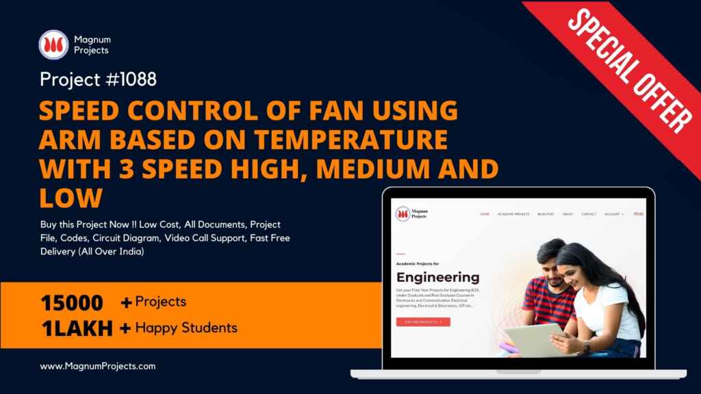 Speed Control Of Fan Using ARM Based On Temperature With 3 Speed High ... Circuit Diagram