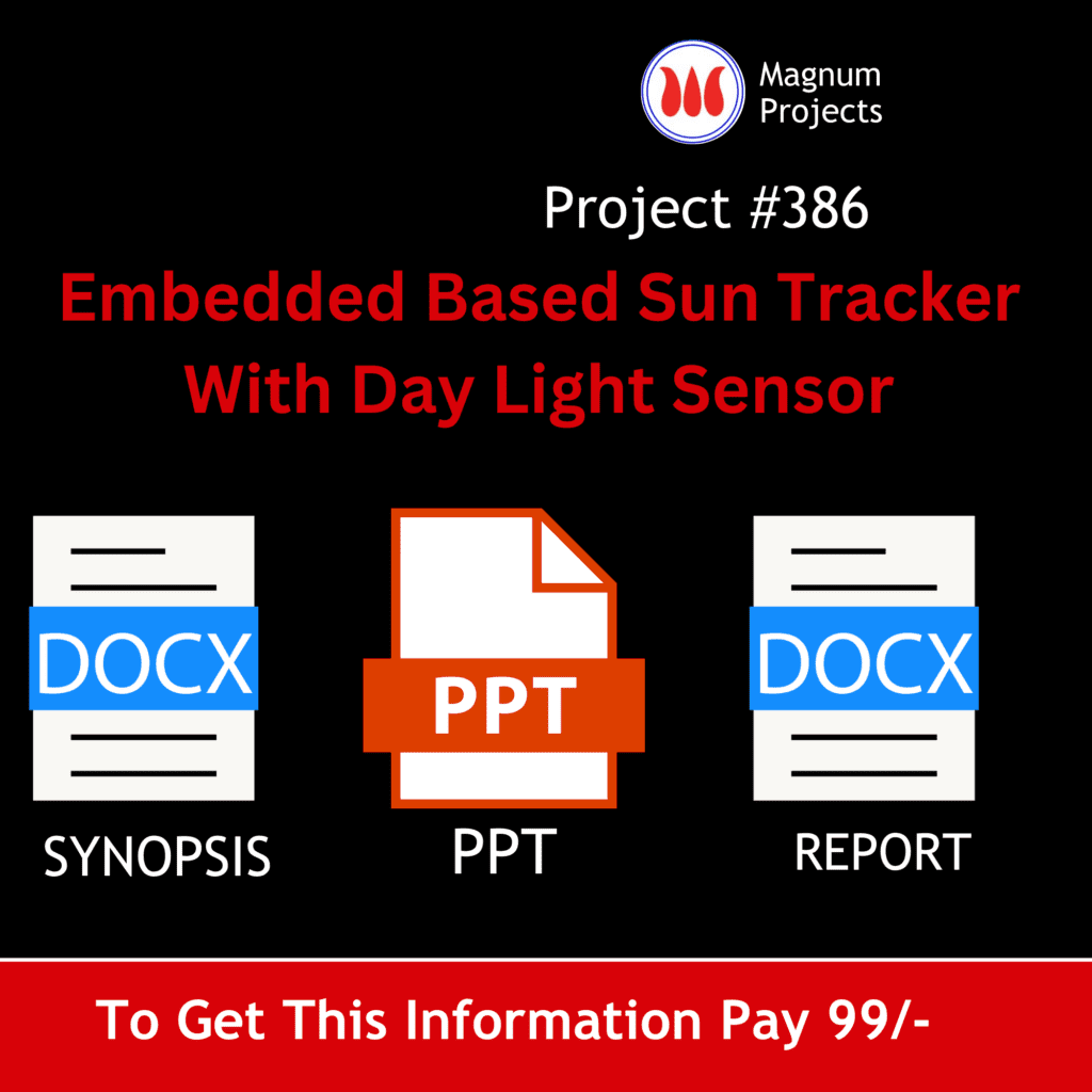 Daylight Tracking Embedded Based Sun Tracker With Day Light Sensor Projects For Final ...